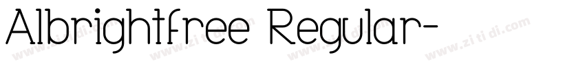 Albrightfree Regular字体转换